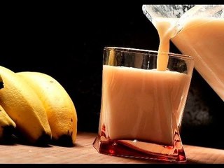 Agua de plátano con papaya