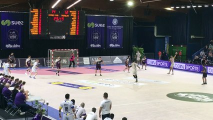 Le score à la pause est 14-13 en faveur des Istréens.