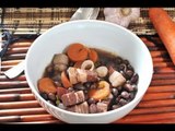 Frijoles negros con panceta y cebolla - Recetas de cocina - Black beans with bacon