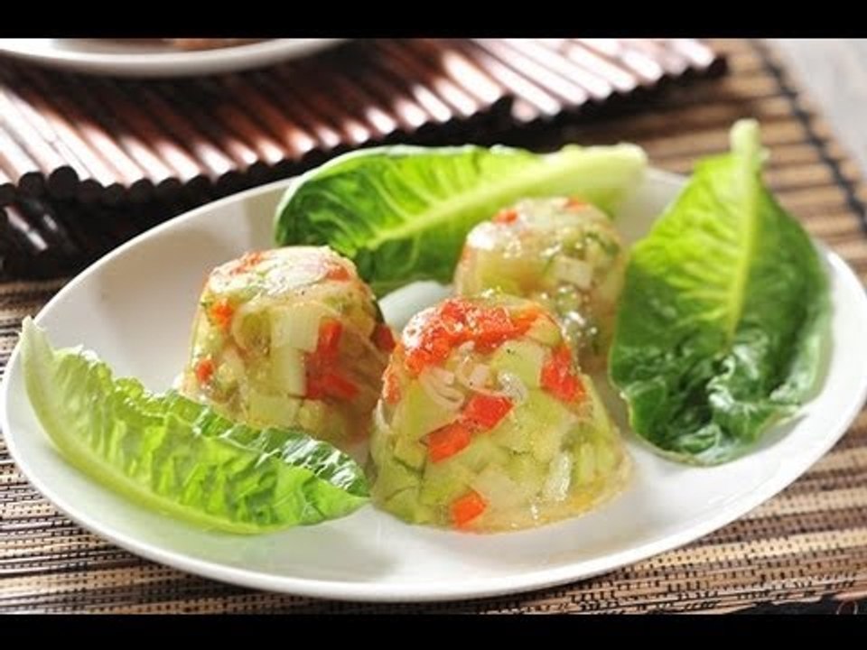 Aspic de verduras - Recetas de cocina fácil - Veggie Aspic