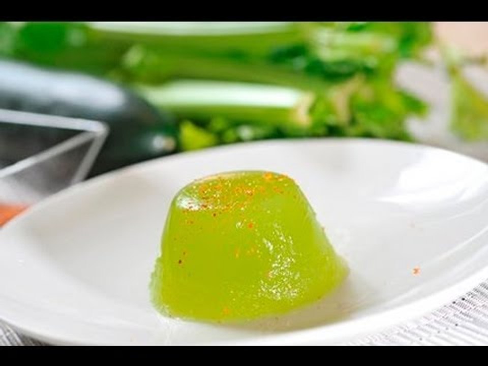 Gelatina de apio y pepino - Recetas de cocina- Recetas de postres- Recetas nutritivas para niños