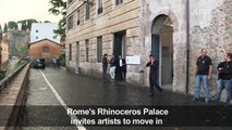 Rome's Rhinoceros palace art space opens its doors