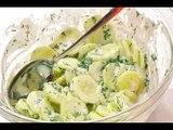 Ensalada de pepino con eneldo - Recetas de ensaladas - Recetas de cocina