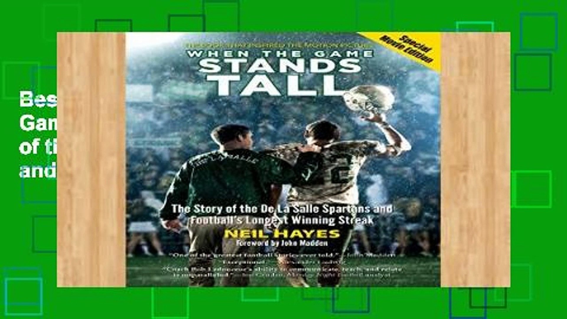 When the game stands tall poster
