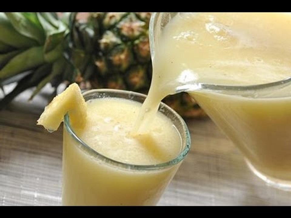 Agua de piña colada - Pina colada - Recetas de aguas frescas-