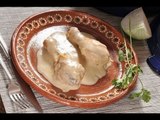Pollo en leche - Recetas de pollo - Chicken in white sauce