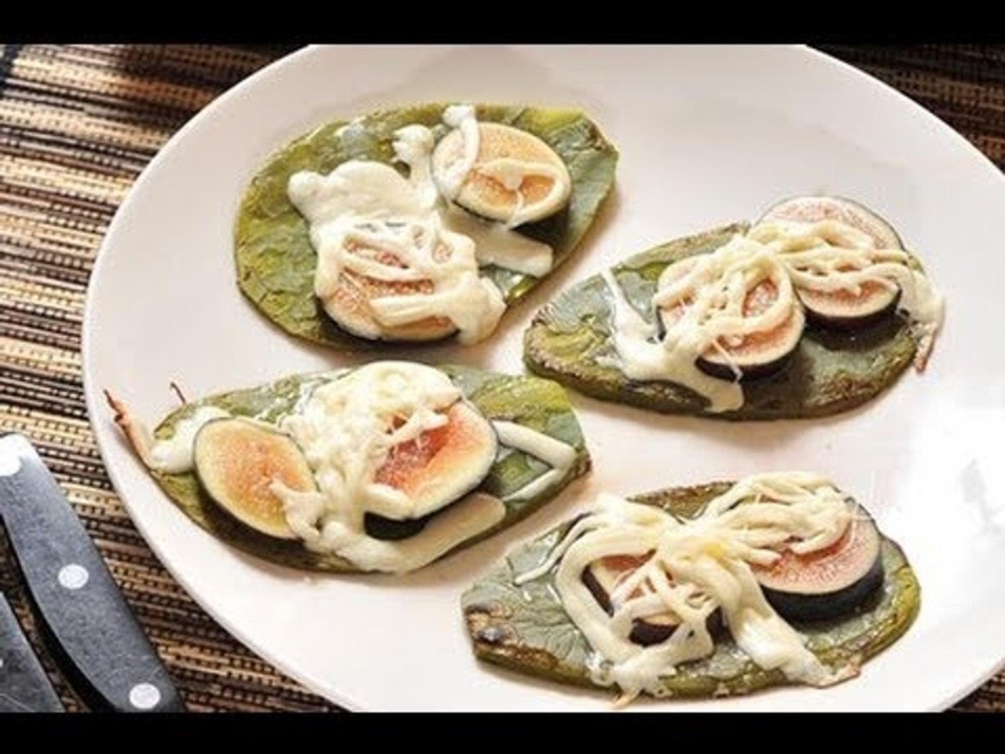 Huaraches de nopal con higo y queso Oaxaca - Recetas de cocina mexicana -  Recetas de desayunos - Vídeo Dailymotion