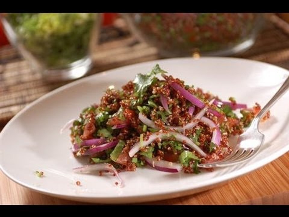 Ensalada de quinoa roja - Red quinoa salad - Recetas de ensaladas