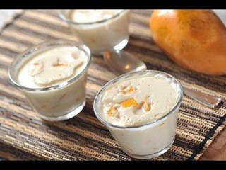 Postre cremoso de mango - Mango dessert - Recetas de postre fáciles