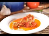 Pollo entomatado - Chicken in tomato sauce