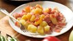 Papas con jamón y tocino - Patatoes with jam and bacon - Recetas de cocina fáciles