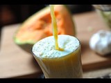 Agua de melon con menta - Cantaloupe and mint drink - Recetas de aguas frescas