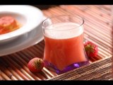 Agua de naranja con fresa - Recetas de aguas frescas