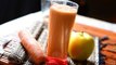 Jugo de zanahoria con manzana - Apple carrot drink - Recetas de aguas frescas
