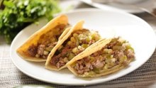 Tacos de picadillo verde - Ground meat tacos - Recetas de tacos