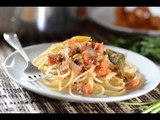 Espagueti con atún a la veracruzana - Recetas de Cuaresma - Spahgetti and tuna - Como cocinar