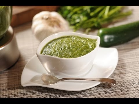 Salsa de chiltomate - Green tomato sauce - Recetas de salsas - Hot sauce recipe