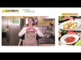 Menú desayuno natural