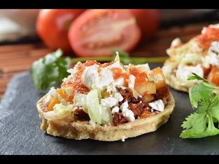 Sopes de papa con chorizo