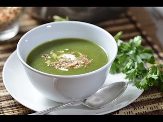 Caldo de cilantro con papa