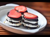 Postre de Torres de Oreo con café sin hornear para San Valentín - Recetas fáciles