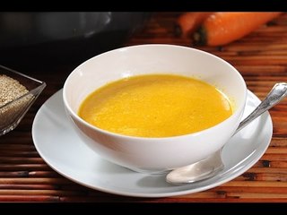 Sopa de zanahoria y quinoa