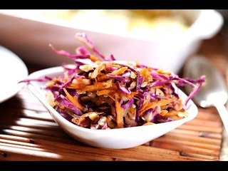 Ensalada de repollo y almendras - Receta fácil de preparar