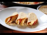 Tacos de fajitas de pollo con chile morrón - Receta fácil de preparar