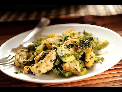 Pollo con verduras al ajillo - Receta fácil y económica