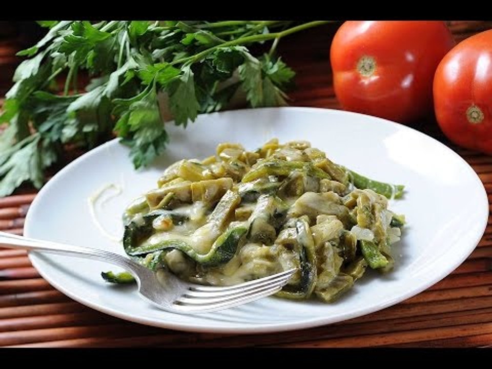 Nopales con chile poblano