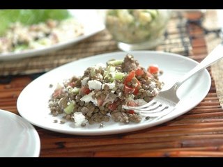 Ensalada de atún con lentejas - Receta fácil y económica