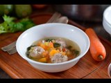 Caldo de albóndigas con verduras - Receta fácil de preparar