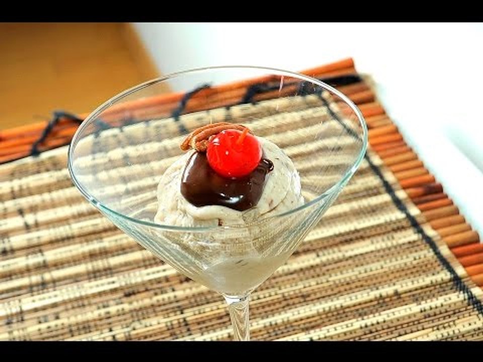 Helado de nuez casero - Postre fácil y económico