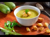 Crema de calabacitas verdes con chipotle - Receta fácil