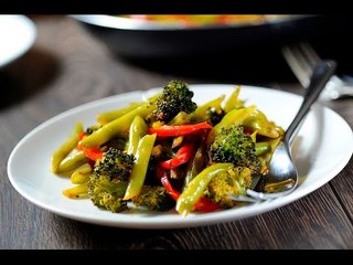 Salteado de ejotes - Receta fácil sin carne