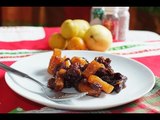 Compota navideña de frutos secos y piña