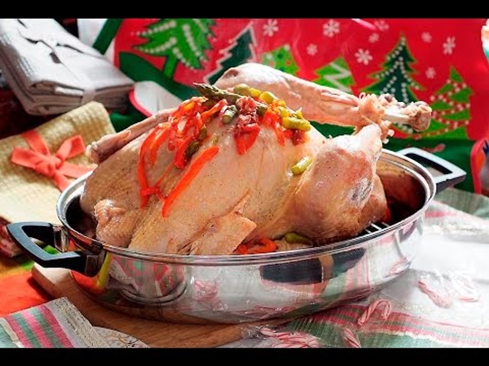 Pavo navideño sin horno