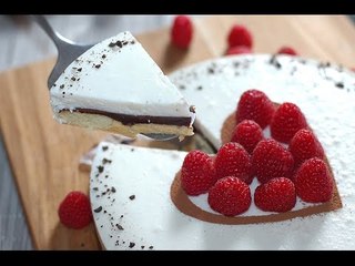 Pastel frío de moka y yogurt