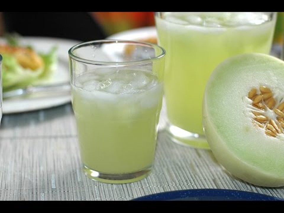 Agua de limón con melón verde