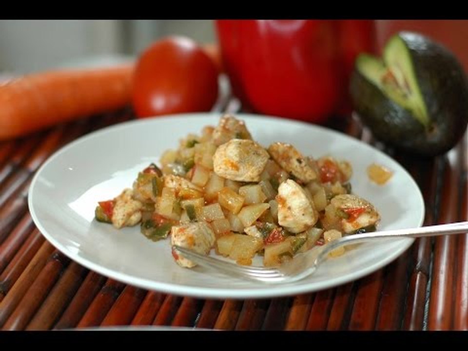 Pechuga de pollo con papas