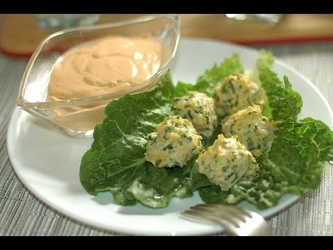 Bolitas de pollo rellenas