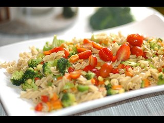 Pasta integral con verduras