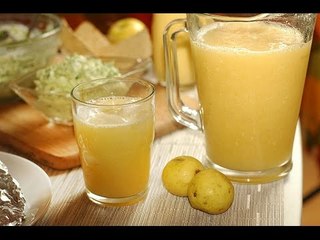 Agua fresca de naranja y guayaba