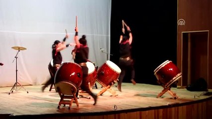 Japon Davul Grubu "Masa-Daiko" Kaman'da Gösteri Yaptı