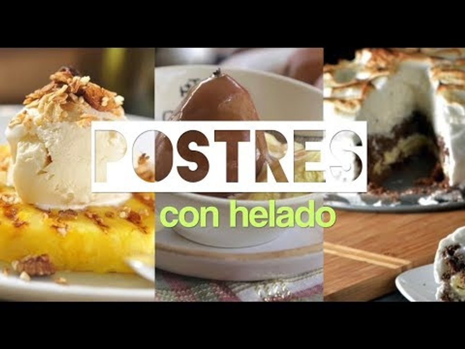 Postres con helado