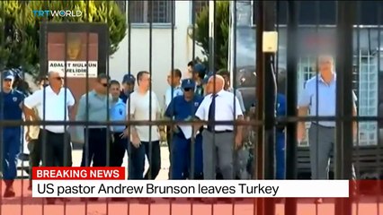 US pastor Andrew Brunson leaves Turkey