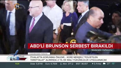 ABD'li Brunson serbest bırakıldı