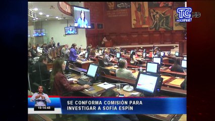 Se conforma comisión para investigar a legisladora Sofía Espín