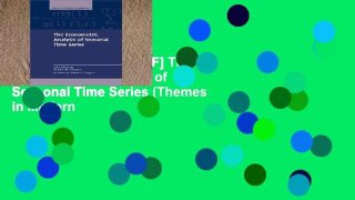 D.O.W.N.L.O.A.D [P.D.F] The Econometric Analysis of Seasonal Time Series (Themes in Modern