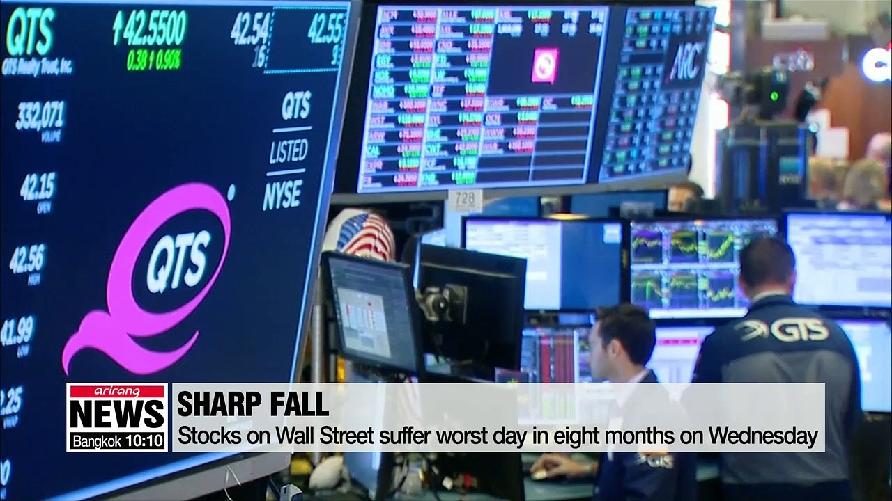 Stocks on Wall Street suffer worst day in eight months on Wednesday